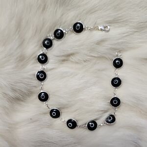 Brand New Sterling Siver 925 Evil Eye Bracelet